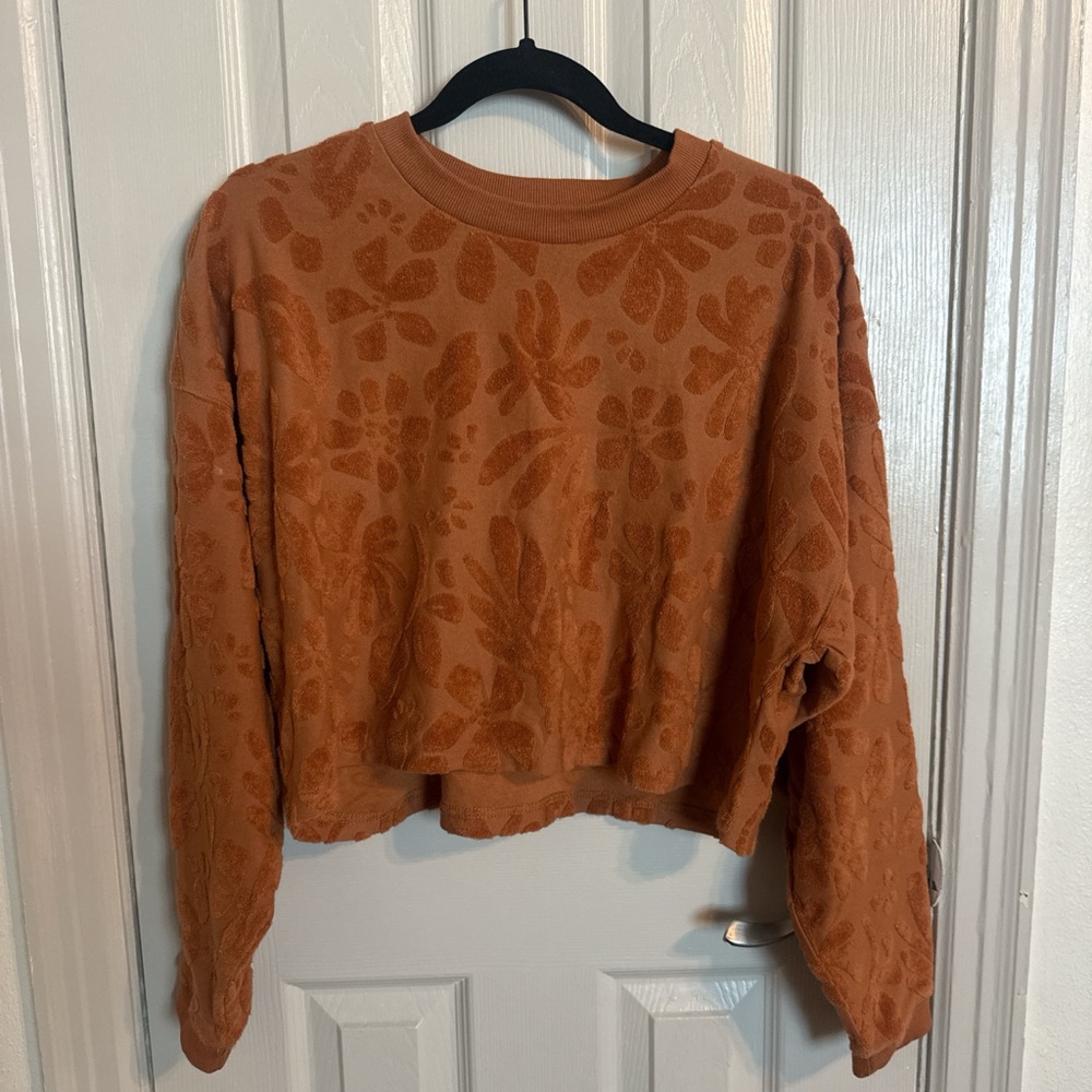 Billabong Terry Cloth Cropped Surf Sweatshirt